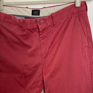 J. Crew Men's 770 Straight Chinos in Rich Red 32x32